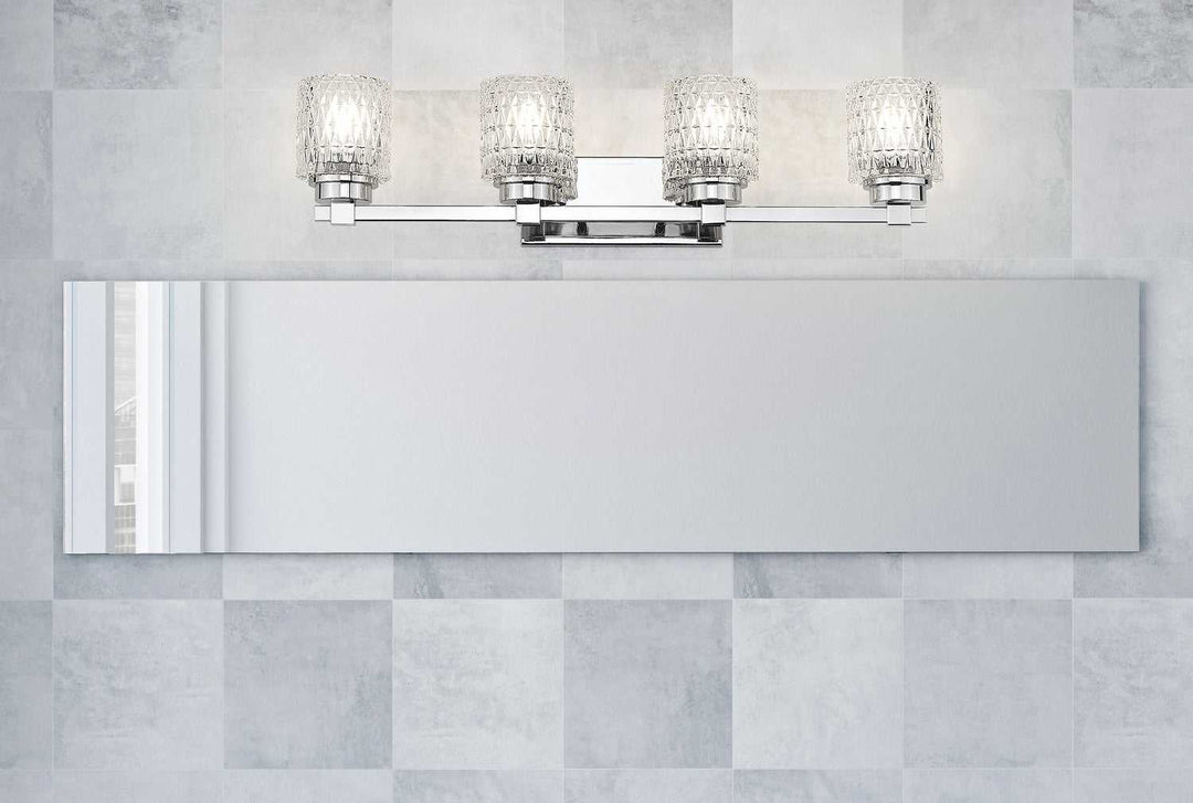 Jacqueline Four Light Vanity in Chrome Z-Lite Canada