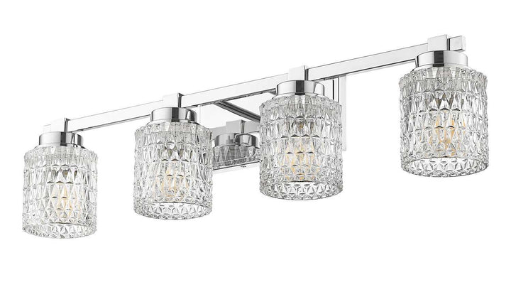Jacqueline Four Light Vanity in Chrome Z-Lite Canada