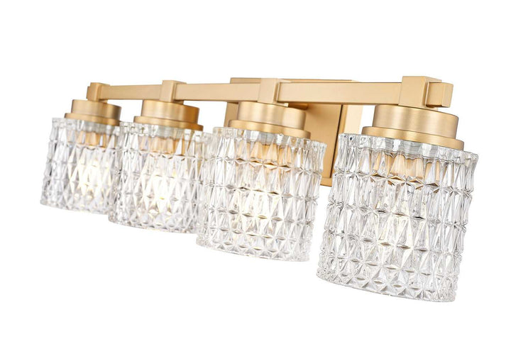 Jacqueline Four Light Vanity in Modern Gold Z-Lite Canada