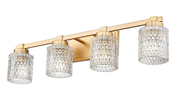 Jacqueline Four Light Vanity in Modern Gold Z-Lite Canada