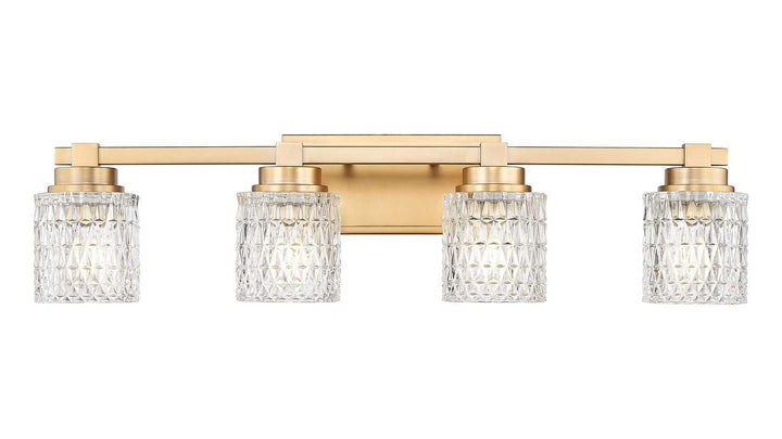 Jacqueline Four Light Vanity in Modern Gold Z-Lite Canada