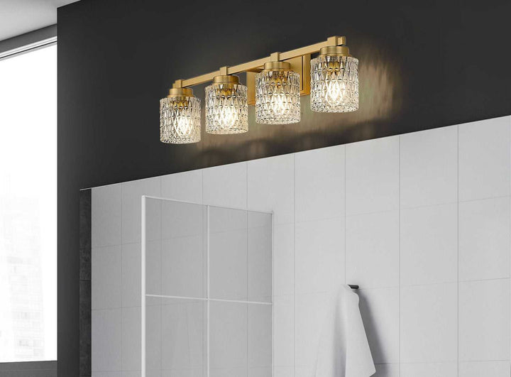 Jacqueline Four Light Vanity in Modern Gold Z-Lite Canada