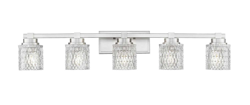 Jacqueline Five Light Vanity in Brushed Nickel Z-Lite Canada