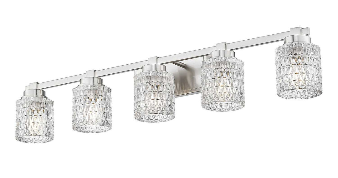 Jacqueline Five Light Vanity in Brushed Nickel Z-Lite Canada