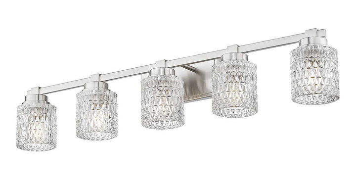 Jacqueline Five Light Vanity in Brushed Nickel Z-Lite Canada
