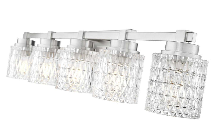 Jacqueline Five Light Vanity in Brushed Nickel Z-Lite Canada
