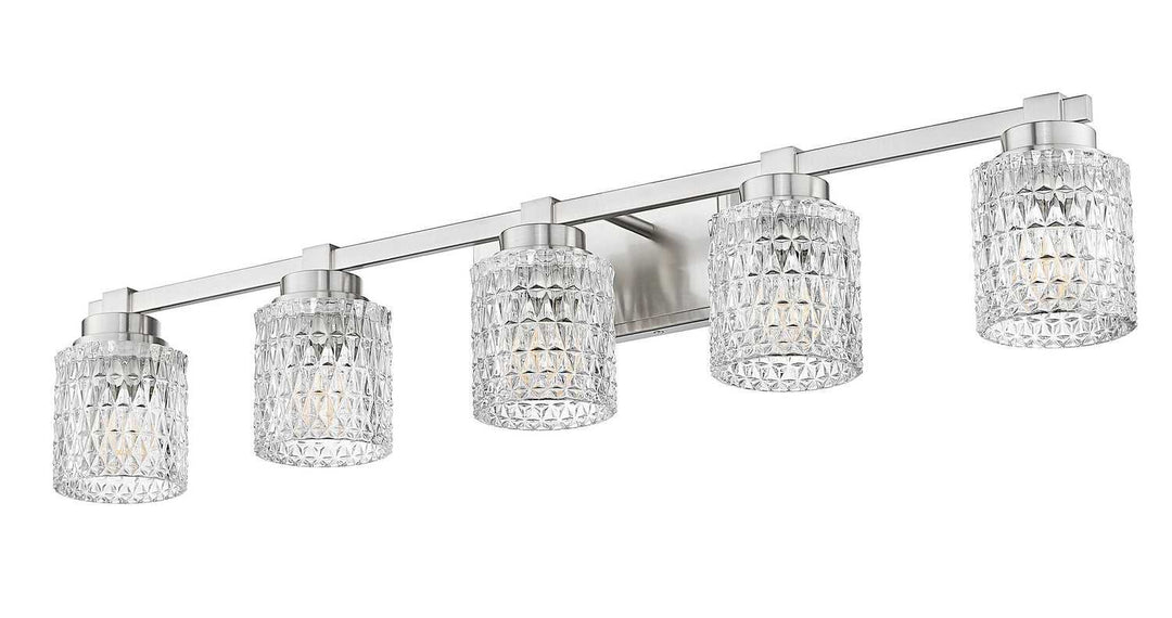 Jacqueline Five Light Vanity in Brushed Nickel Z-Lite Canada