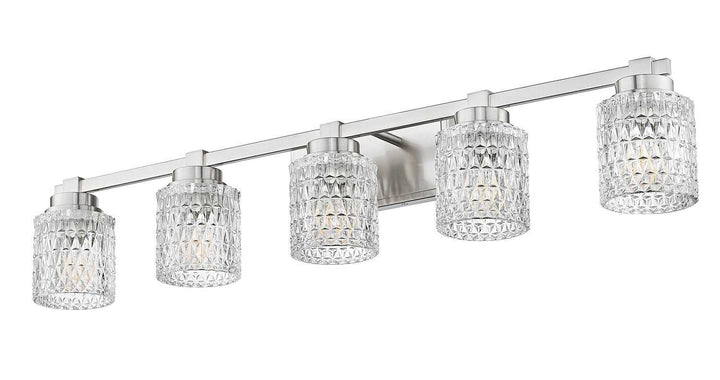 Jacqueline Five Light Vanity in Brushed Nickel Z-Lite Canada