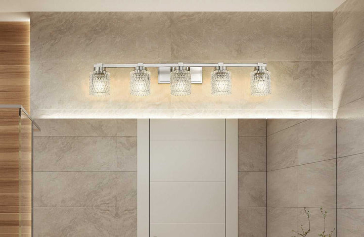 Jacqueline Five Light Vanity in Brushed Nickel Z-Lite Canada