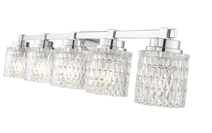 Jacqueline Five Light Vanity in Chrome Z-Lite Canada