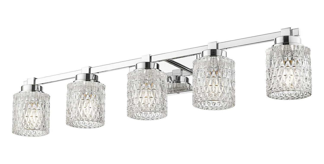 Jacqueline Five Light Vanity in Chrome Z-Lite Canada