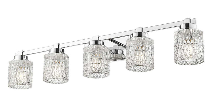 Jacqueline Five Light Vanity in Chrome Z-Lite Canada