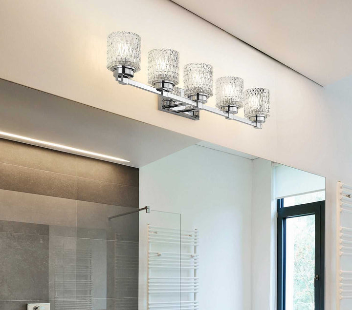 Jacqueline Five Light Vanity in Chrome Z-Lite Canada