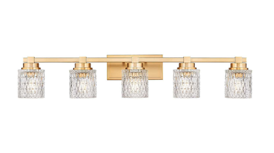 Jacqueline Five Light Vanity in Modern Gold Z-Lite Canada