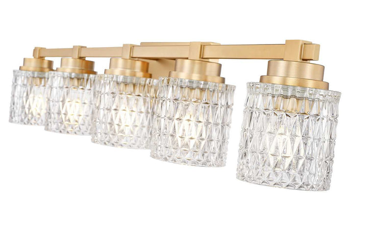 Jacqueline Five Light Vanity in Modern Gold Z-Lite Canada