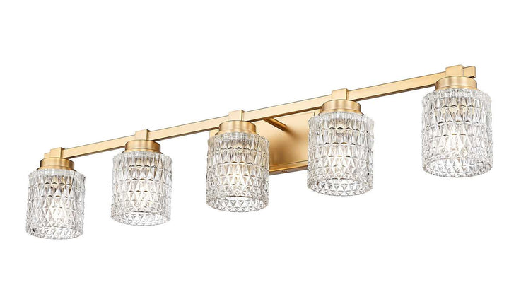 Jacqueline Five Light Vanity in Modern Gold Z-Lite Canada