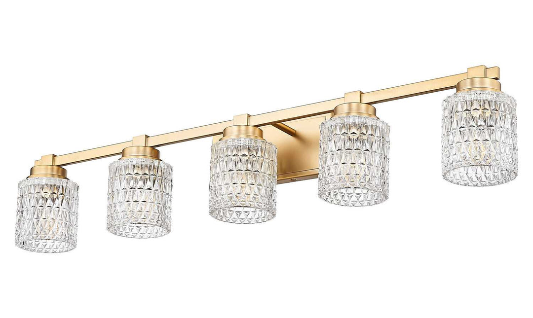 Jacqueline Five Light Vanity in Modern Gold Z-Lite Canada