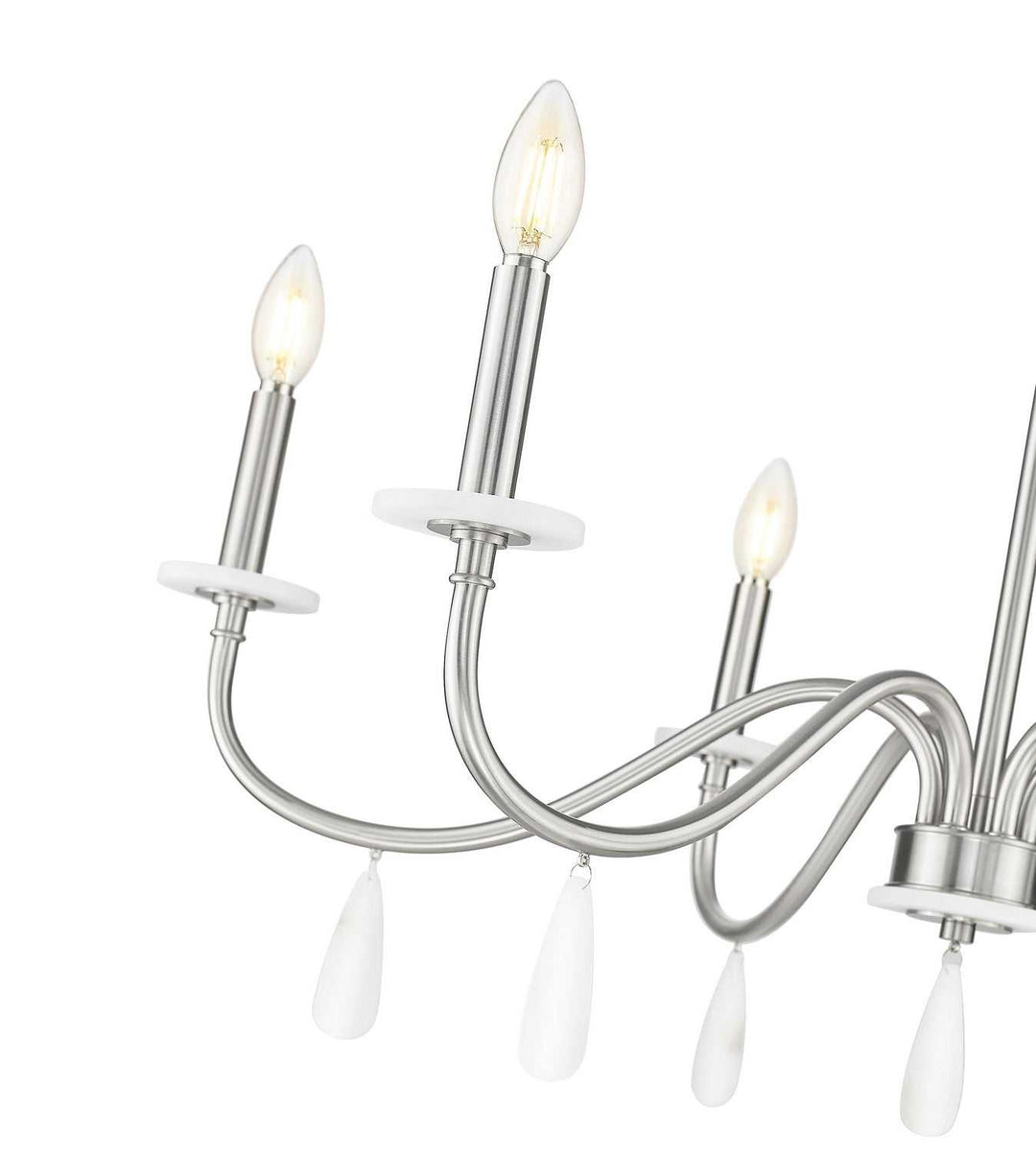 Toussant Six Light Chandelier in Brushed Nickel Z-Lite Canada