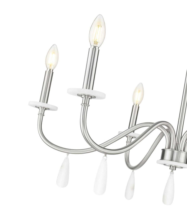 Toussant Six Light Chandelier in Brushed Nickel Z-Lite Canada