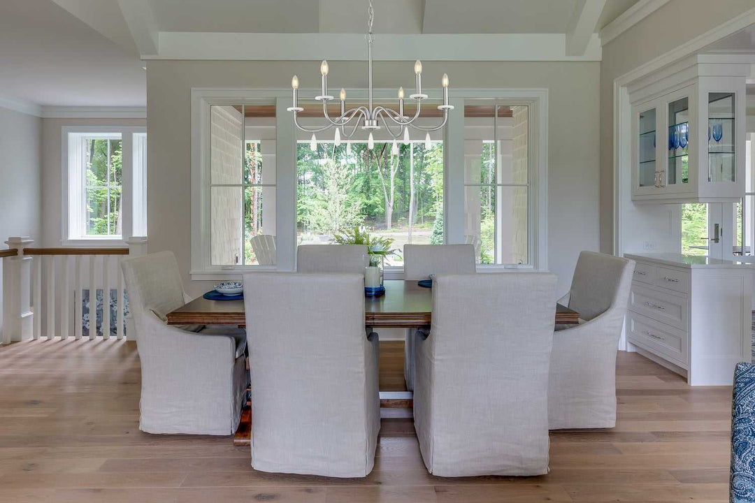 Toussant Six Light Chandelier in Brushed Nickel Z-Lite Canada