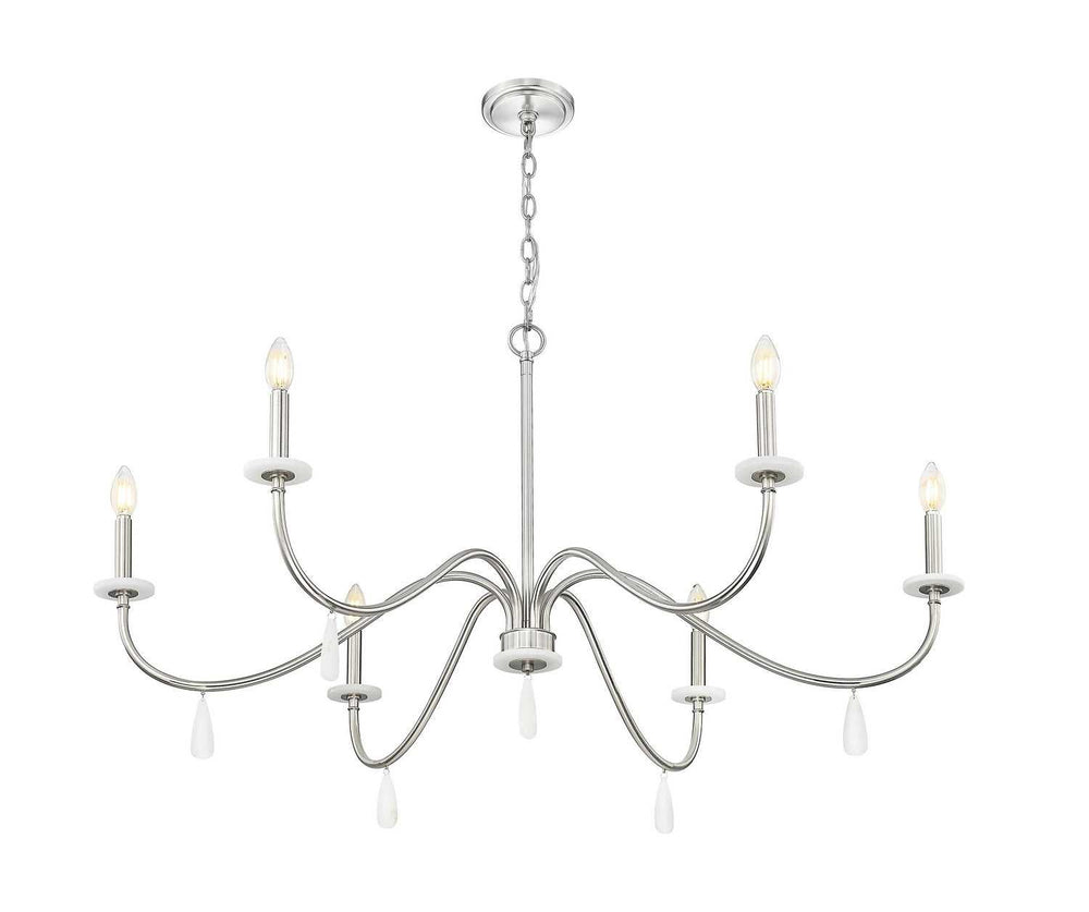 Toussant Six Light Chandelier in Brushed Nickel Z-Lite Canada