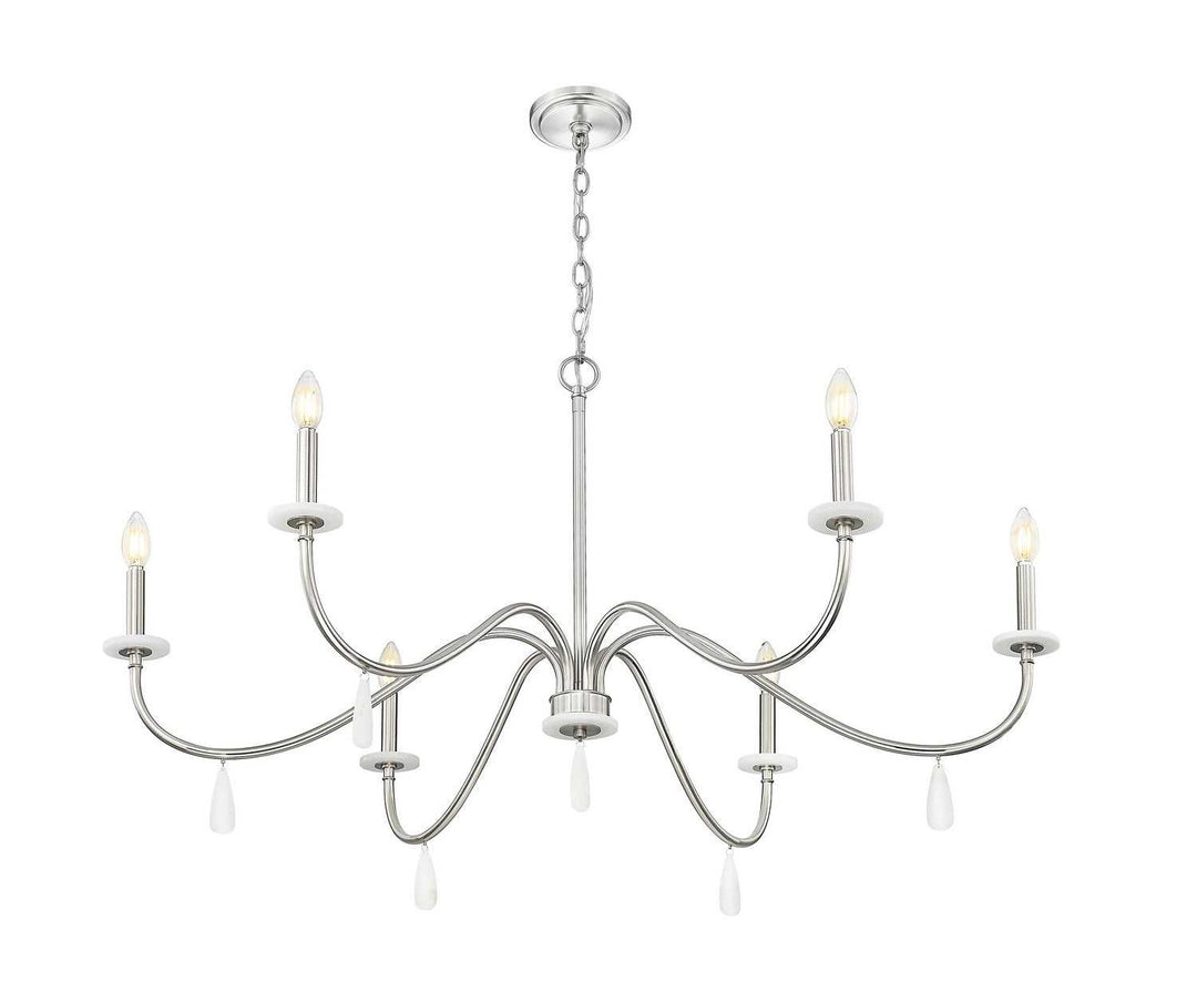 Toussant Six Light Chandelier in Brushed Nickel Z-Lite Canada