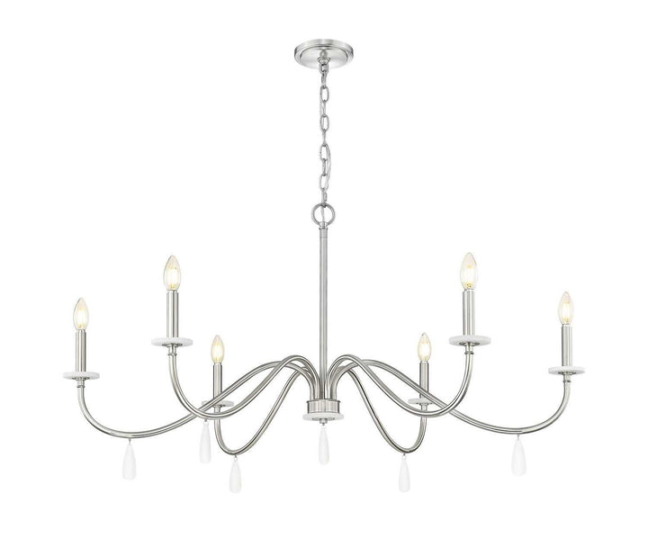 Toussant Six Light Chandelier in Brushed Nickel Z-Lite Canada