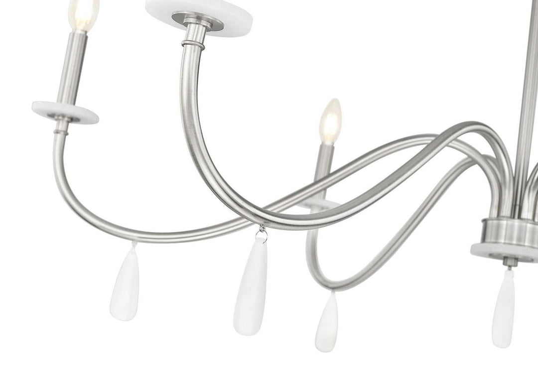 Toussant Six Light Chandelier in Brushed Nickel Z-Lite Canada