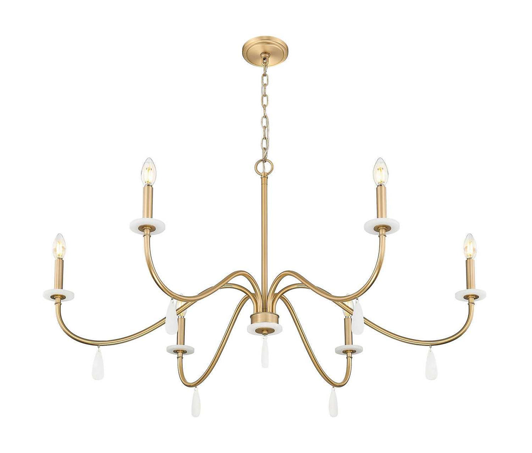 Toussant Six Light Chandelier in Modern Gold Z-Lite Canada
