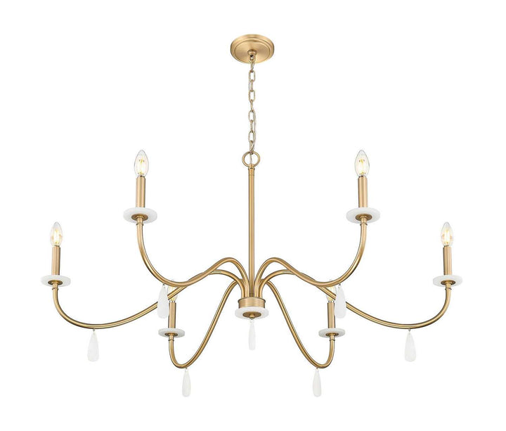 Toussant Six Light Chandelier in Modern Gold Z-Lite Canada