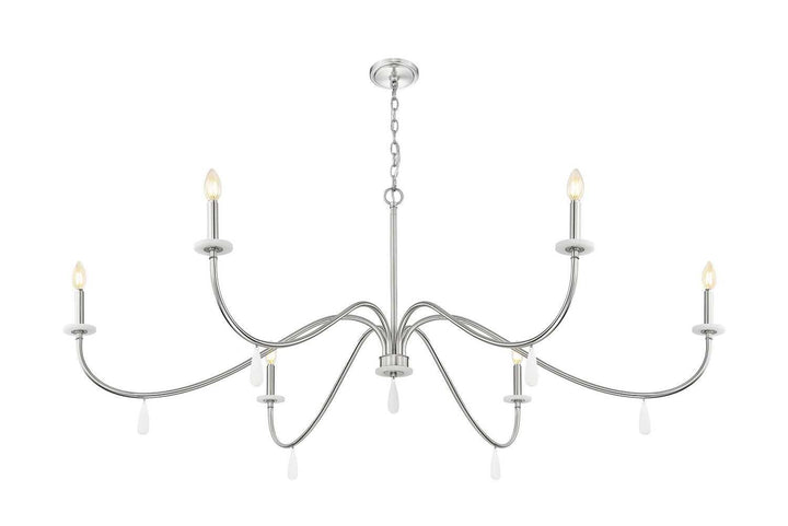 Toussant Six Light Chandelier in Brushed Nickel Z-Lite Canada