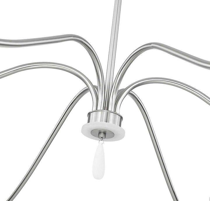 Toussant Six Light Chandelier in Brushed Nickel Z-Lite Canada