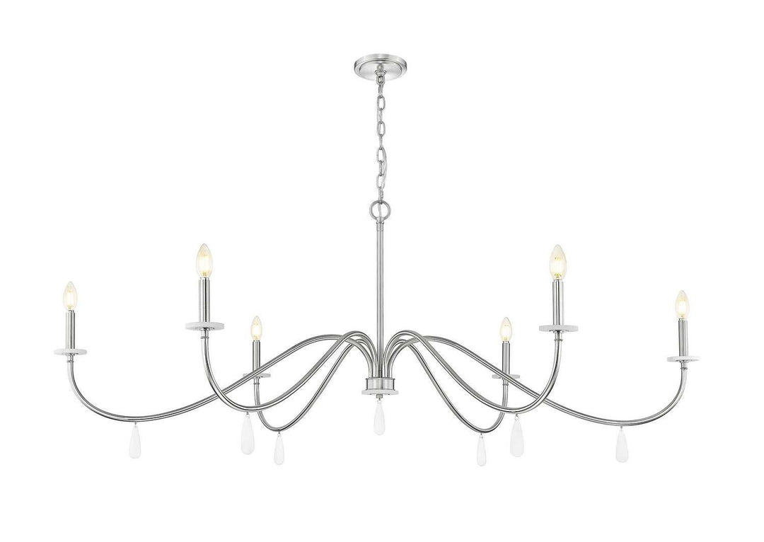 Toussant Six Light Chandelier in Brushed Nickel Z-Lite Canada