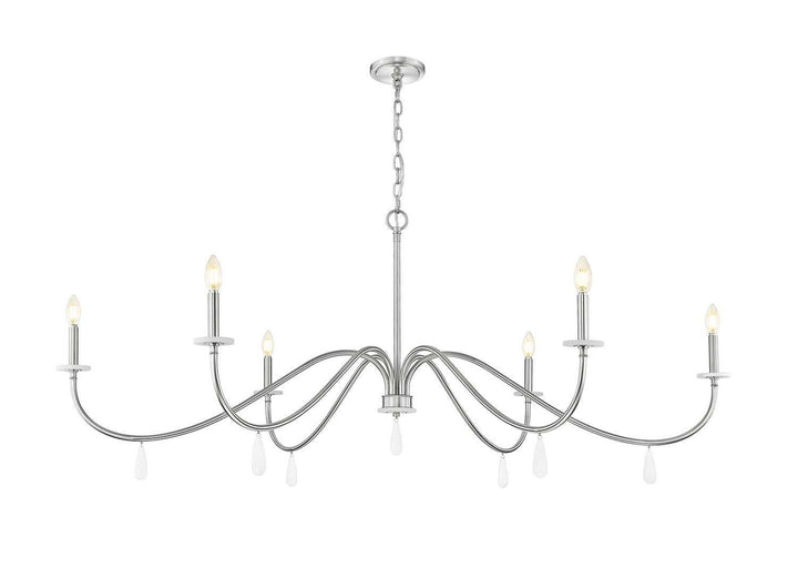 Toussant Six Light Chandelier in Brushed Nickel Z-Lite Canada