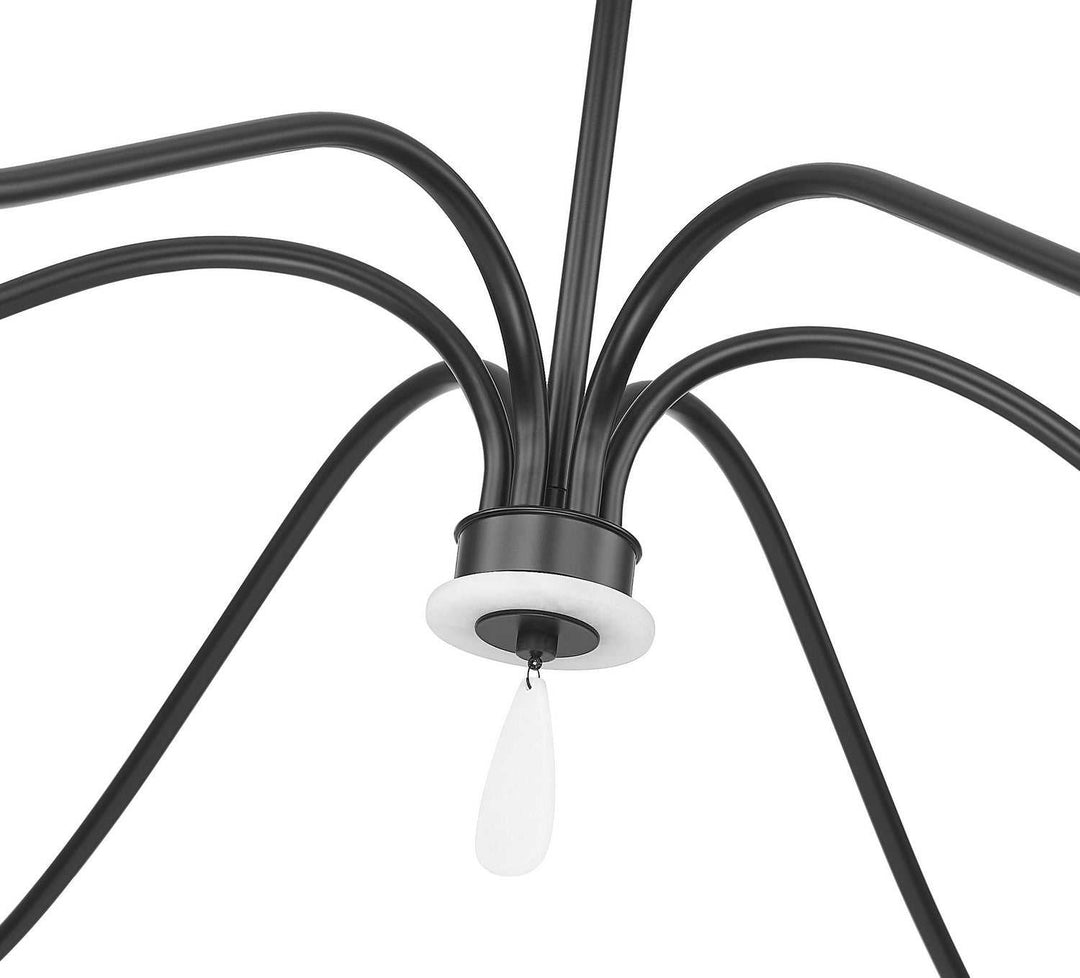 Toussant Six Light Chandelier in Matte Black Z-Lite Canada