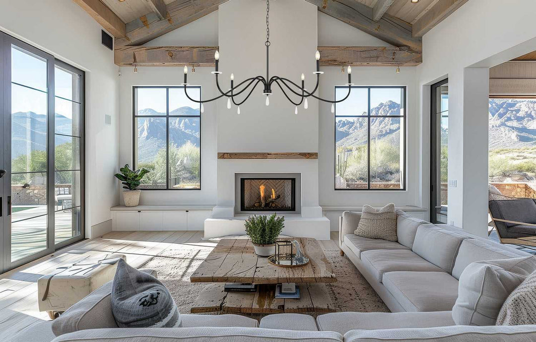 Toussant Six Light Chandelier in Matte Black Z-Lite Canada