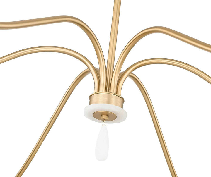 Toussant Six Light Chandelier in Modern Gold Z-Lite Canada