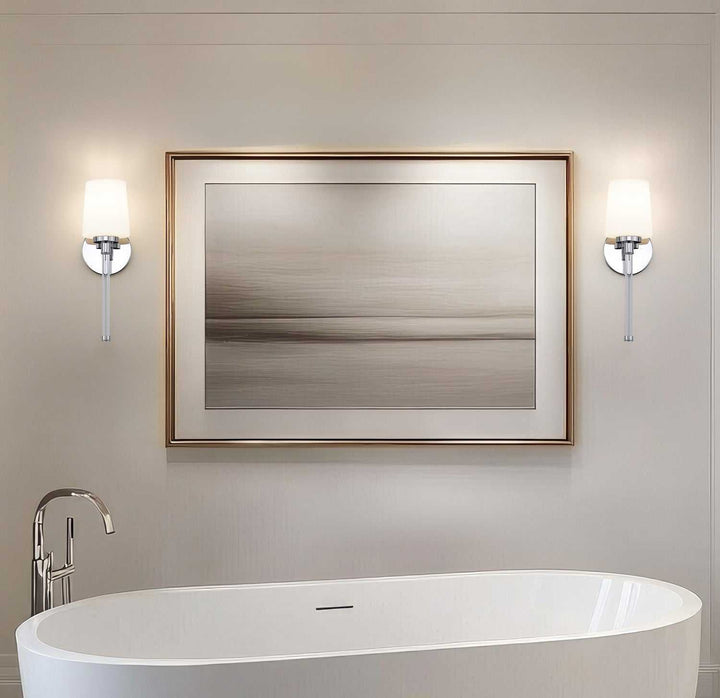 Henri One Light Wall Sconce in Chrome Z-Lite Canada