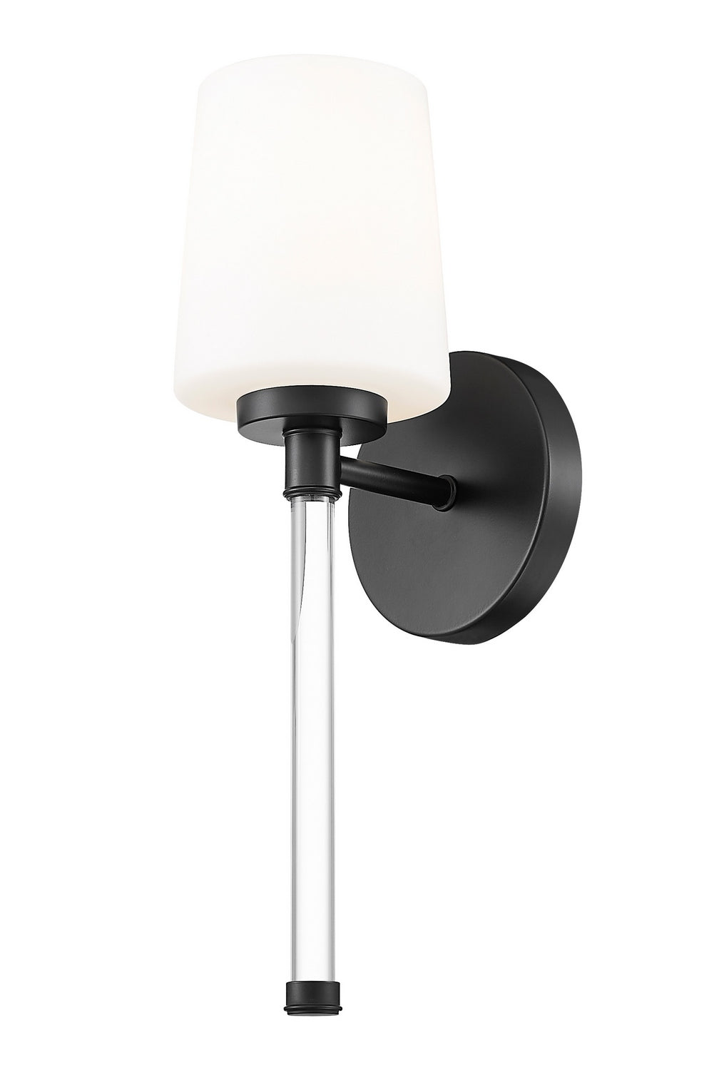 Henri One Light Wall Sconce in Matte Black Z-Lite Canada