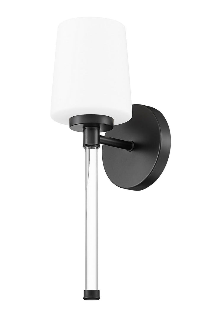 Henri One Light Wall Sconce in Matte Black Z-Lite Canada