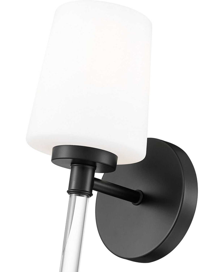 Henri One Light Wall Sconce in Matte Black Z-Lite Canada