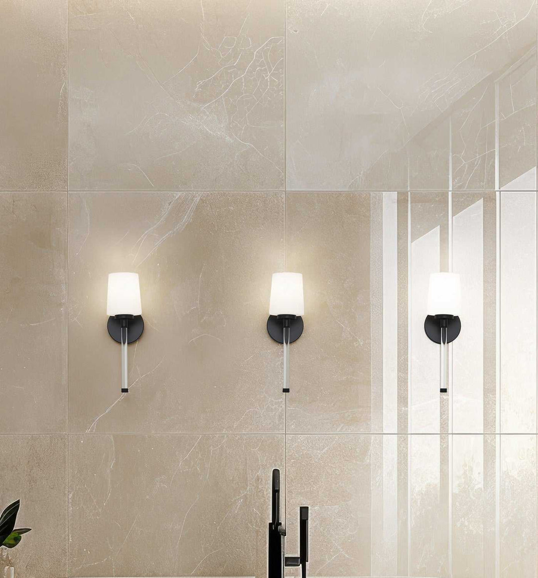 Henri One Light Wall Sconce in Matte Black Z-Lite Canada