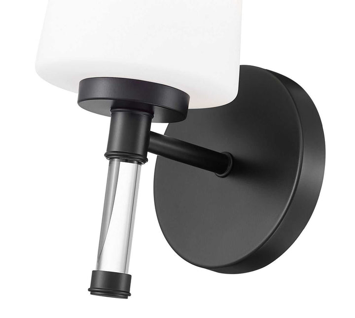 Henri One Light Vanity in Matte Black Z-Lite Canada