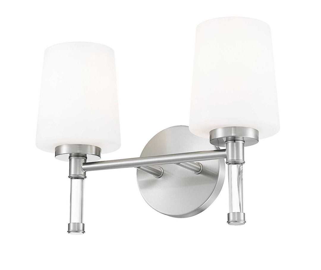 Henri Two Light Vanity in Brushed Nickel Z-Lite Canada