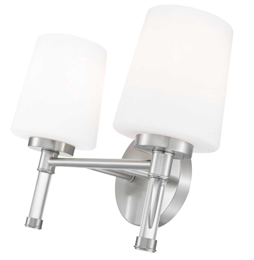 Henri Two Light Vanity in Brushed Nickel Z-Lite Canada