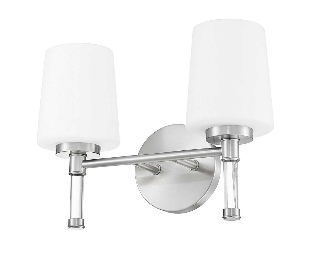Henri Two Light Vanity in Brushed Nickel Z-Lite Canada