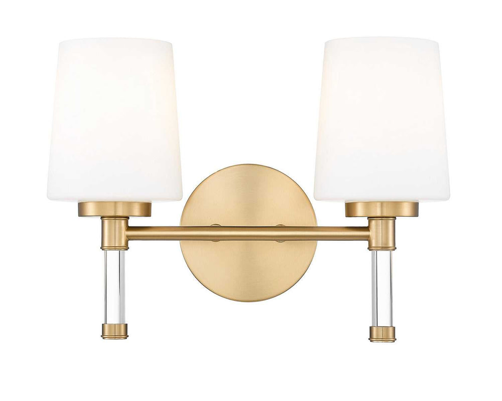 Henri Two Light Vanity in Modern Gold Z-Lite Canada
