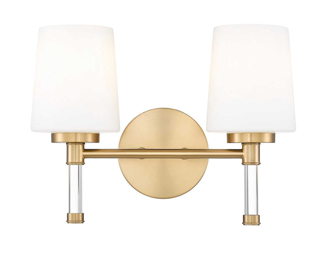Henri Two Light Vanity in Modern Gold Z-Lite Canada