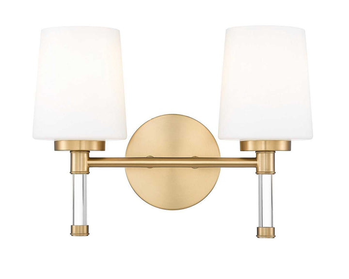 Henri Two Light Vanity in Modern Gold Z-Lite Canada