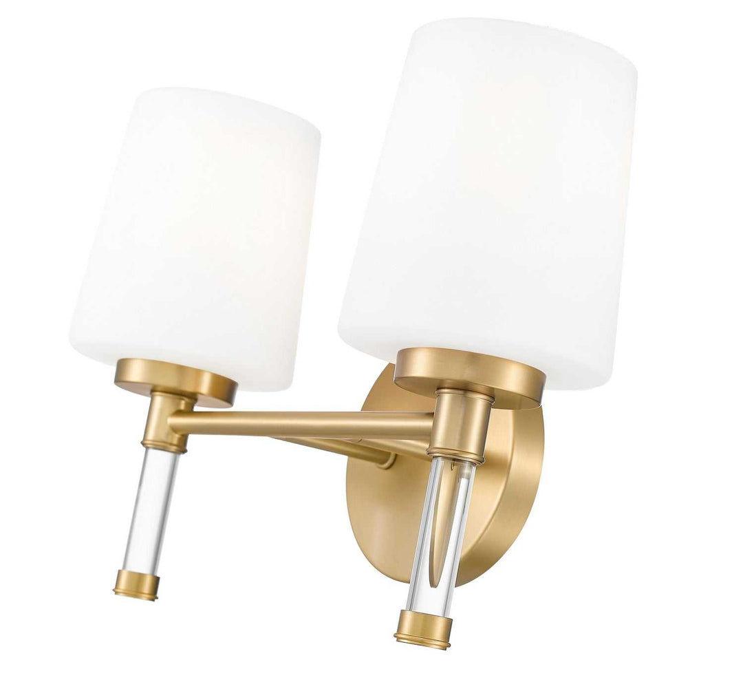 Henri Two Light Vanity in Modern Gold Z-Lite Canada